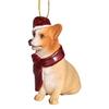 Design Toscano Welsh Corgi Holiday Dog Ornament Sculpture JH576337